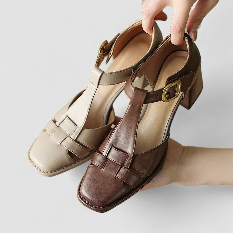 Elyxiana | Talons blocs orthopédiques à bride en T