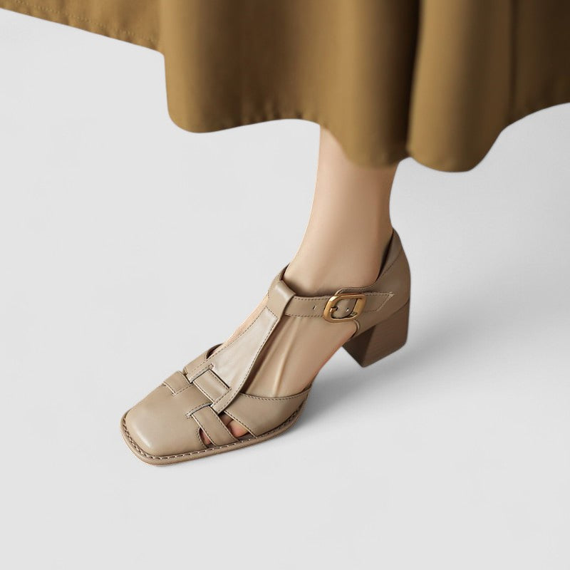 Elyxiana | Talons blocs orthopédiques à bride en T