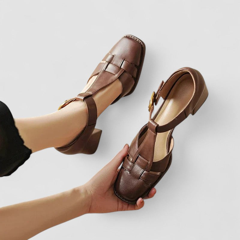 Elyxiana | Talons blocs orthopédiques à bride en T