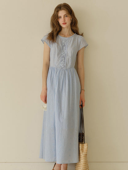 Malia™ | Robe en coton brodée