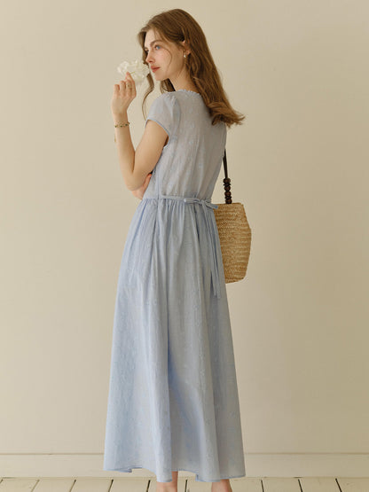 Malia™ | Robe en coton brodée