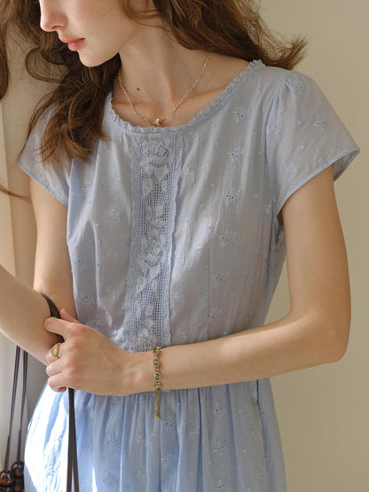 Malia™ | Robe en coton brodée
