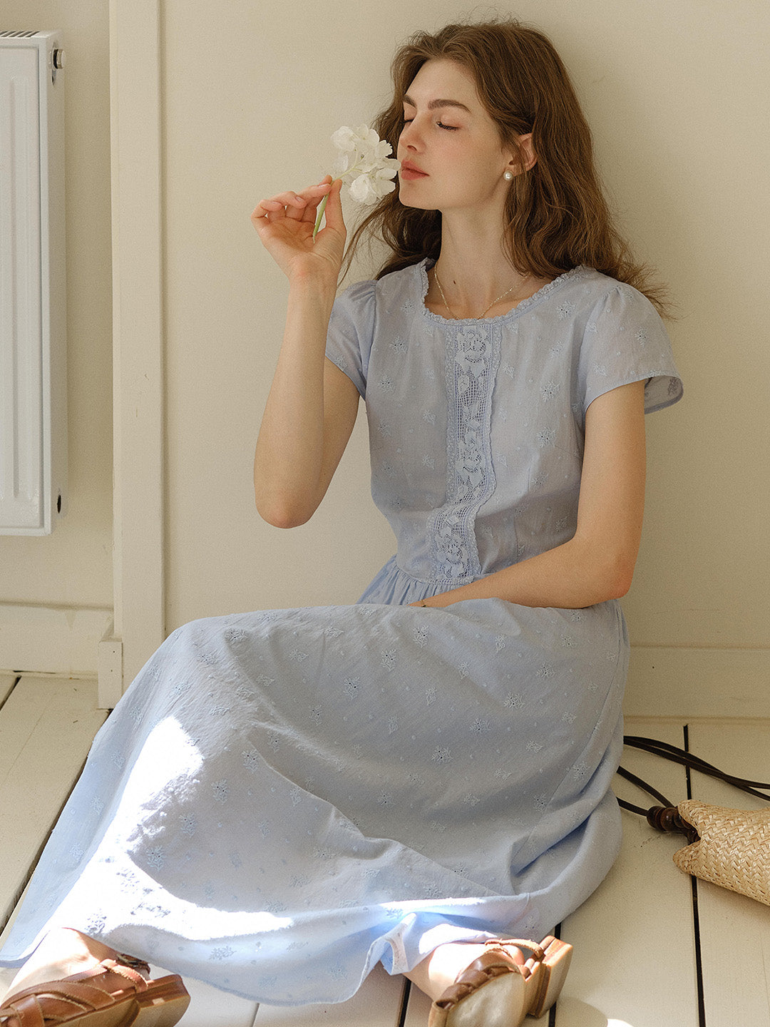 Malia™ | Robe en coton brodée