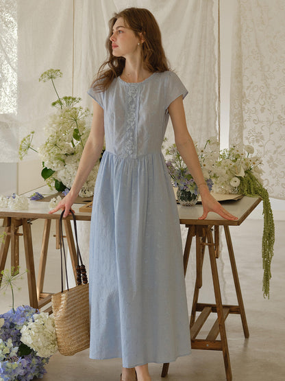 Malia™ | Robe en coton brodée