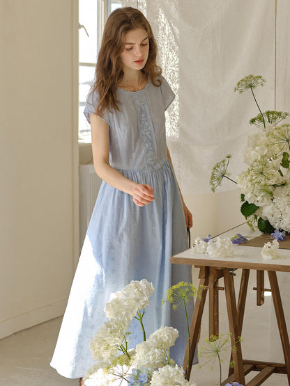 Malia™ | Robe en coton brodée
