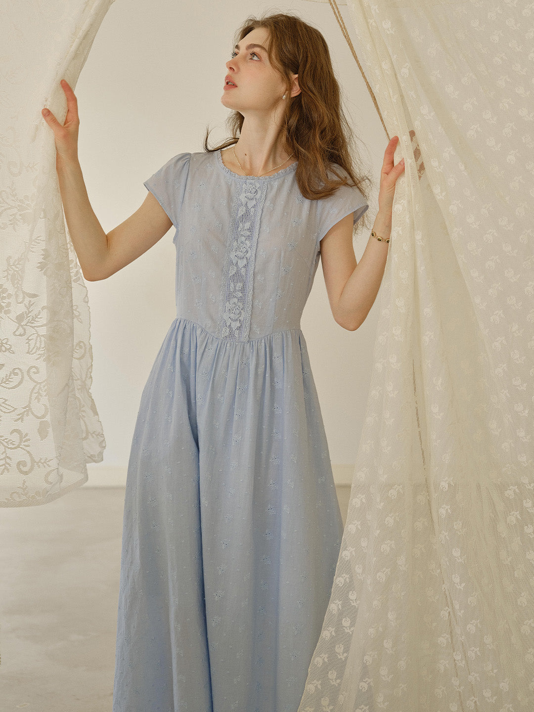 Malia™ | Robe en coton brodée