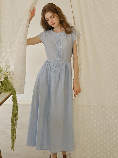 Malia™ | Robe en coton brodée