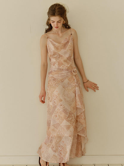 Claire™ | Robe imprimée à col drapé