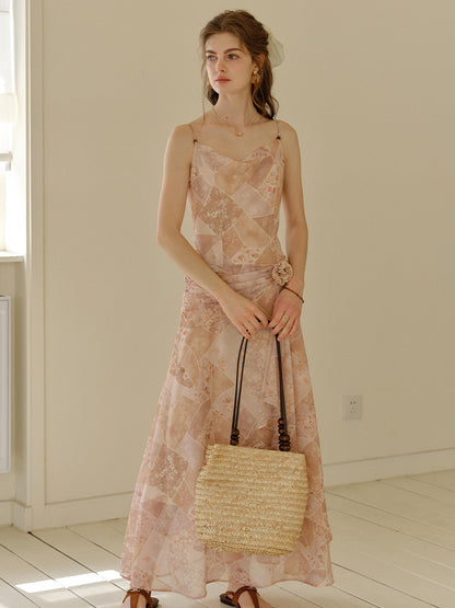 Claire™ | Robe imprimée à col drapé