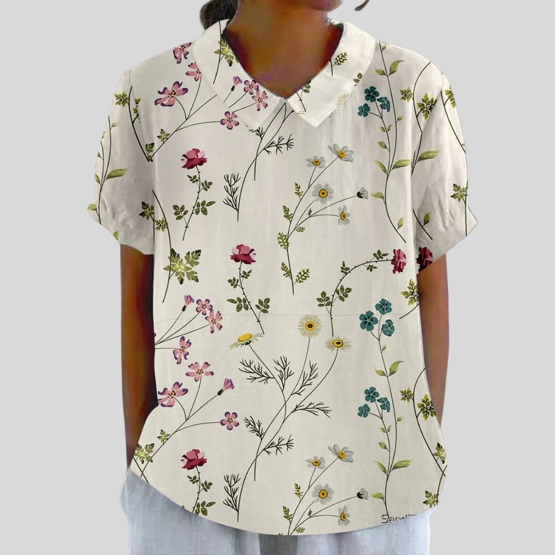 Béatrice™ | Blouse botanique fine