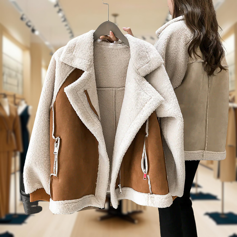 Erin | Veste en fausse fourrure zippée, élégante et chaude