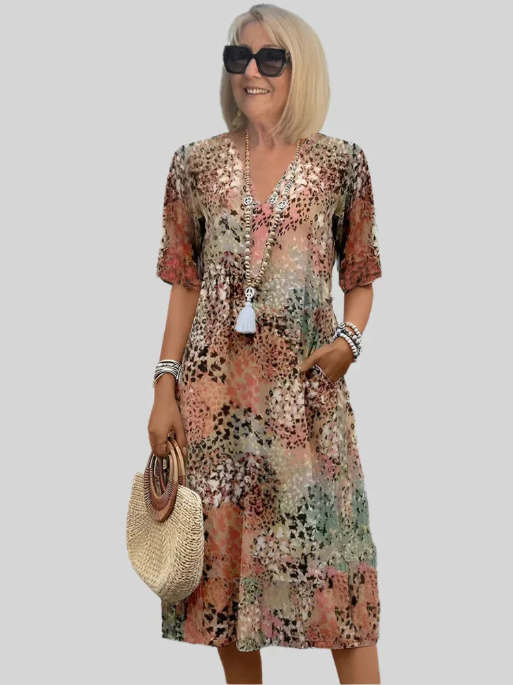 Koro | Vintage-Kleid mit Druck