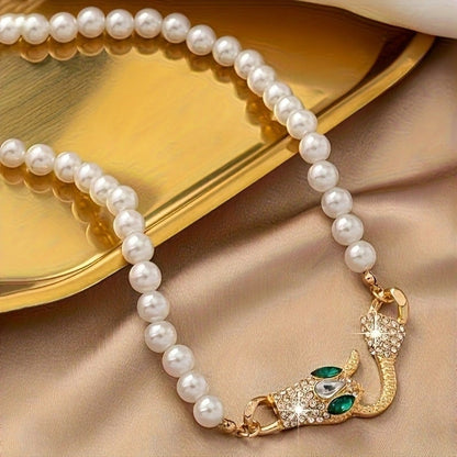 Aline™ | Collier serpent de perles