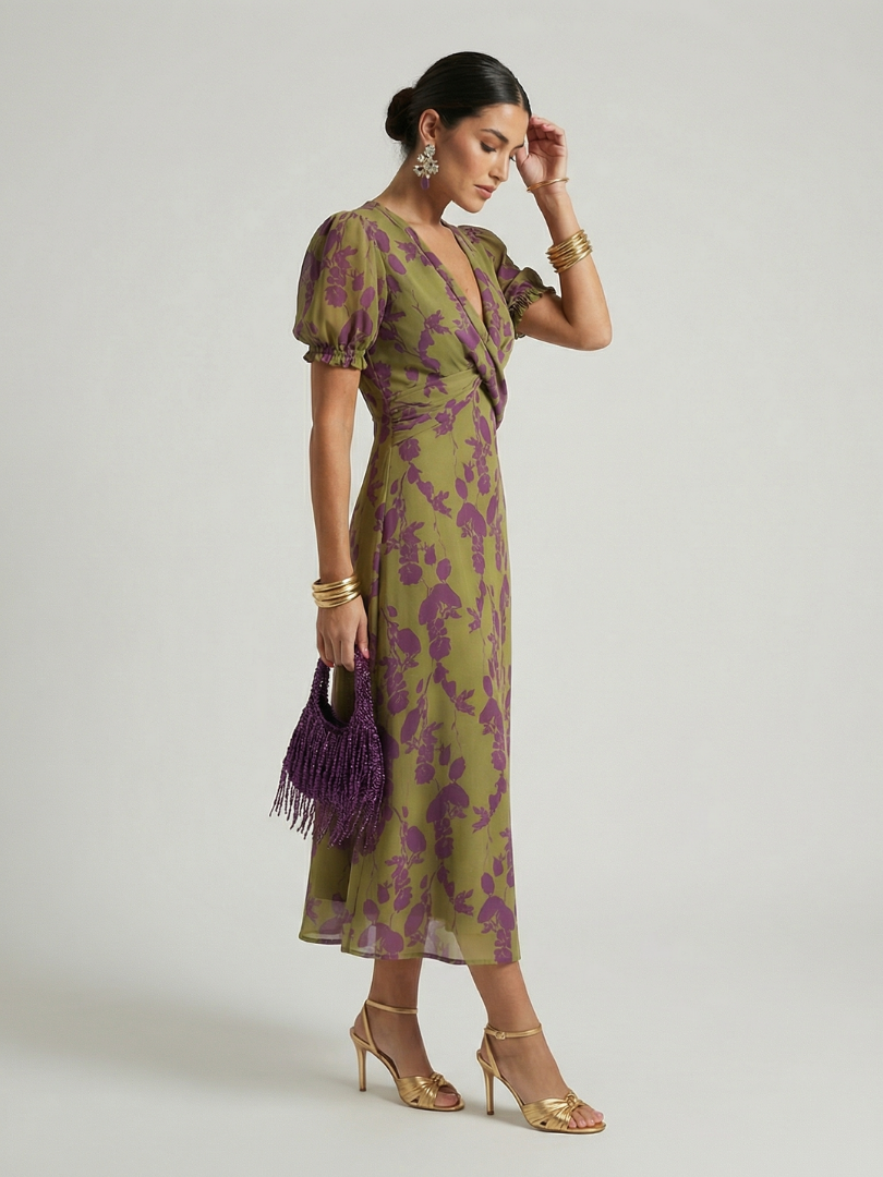 Steph™ | Robe midi fleurie