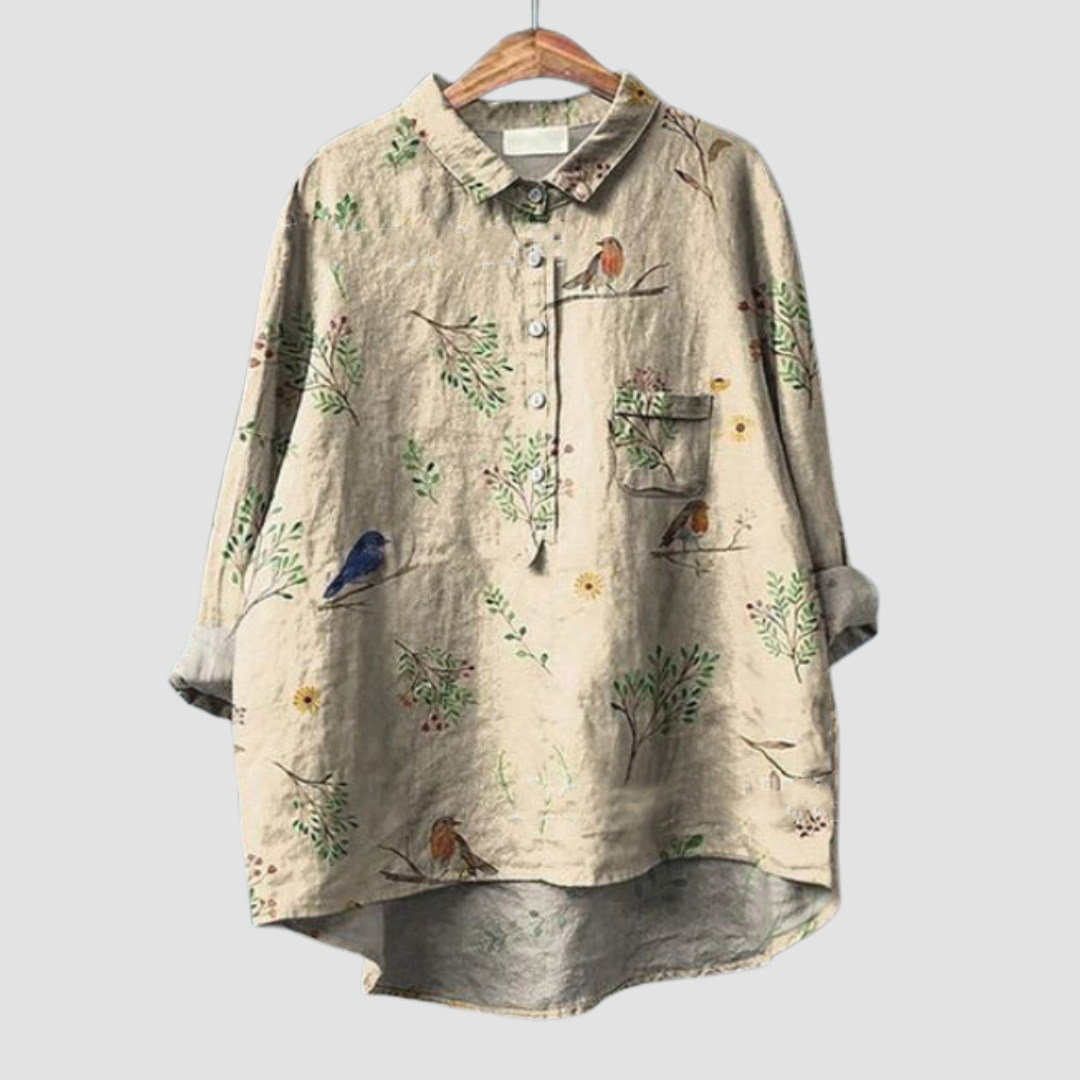 Faustine™ | Blouse nature délicate