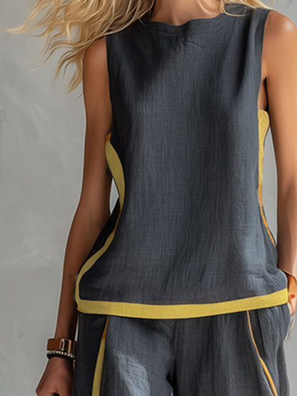 Leila™ | Ensemble deux pièces coton-lin