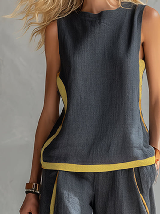 Leila™ | Ensemble deux pièces coton-lin