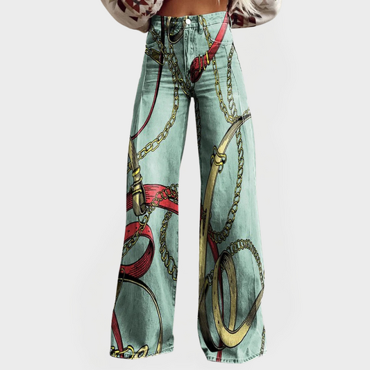 Chaîne™ | Jean taille haute à jambes larges