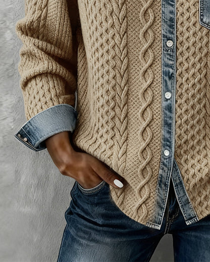 Makayla™ | Kontrastierendes Mesh-Hemd