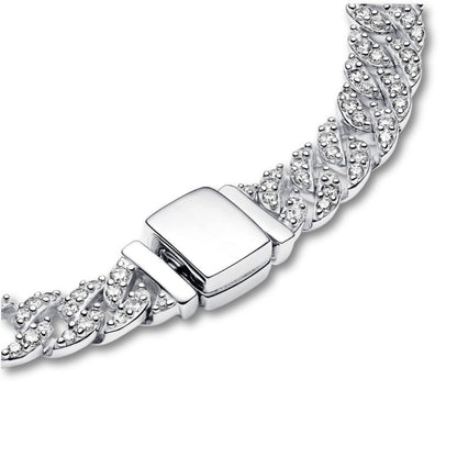 Jessenia™ | Bracelet cubain pavé d’or