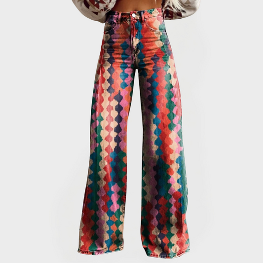 Mosaic™ | Jean coloré à jambes larges