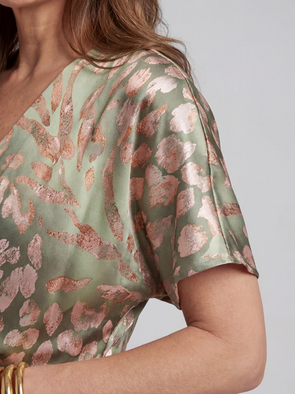 Laurette™ | Robe midi imprimée