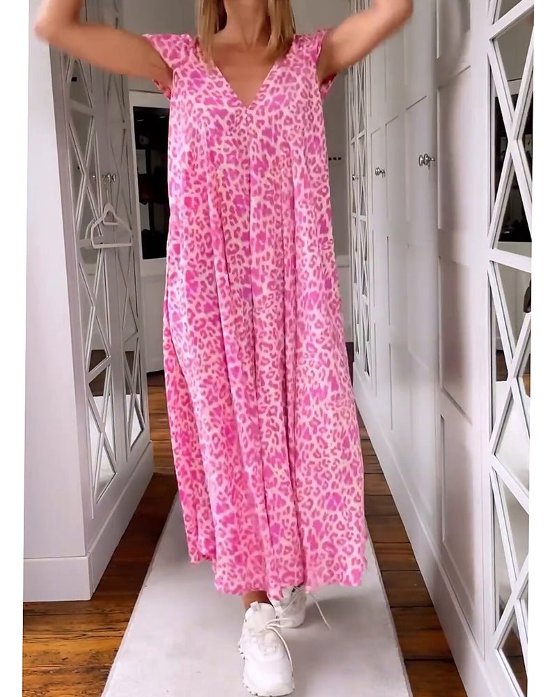 Glaiza | Maxikleid mit V-Ausschnitt