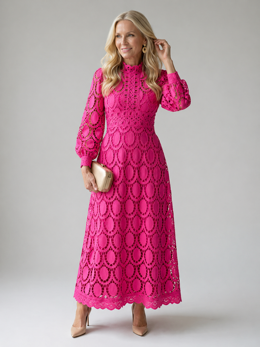 ELOAH™ | ROBE MIDI EN DENTELLE