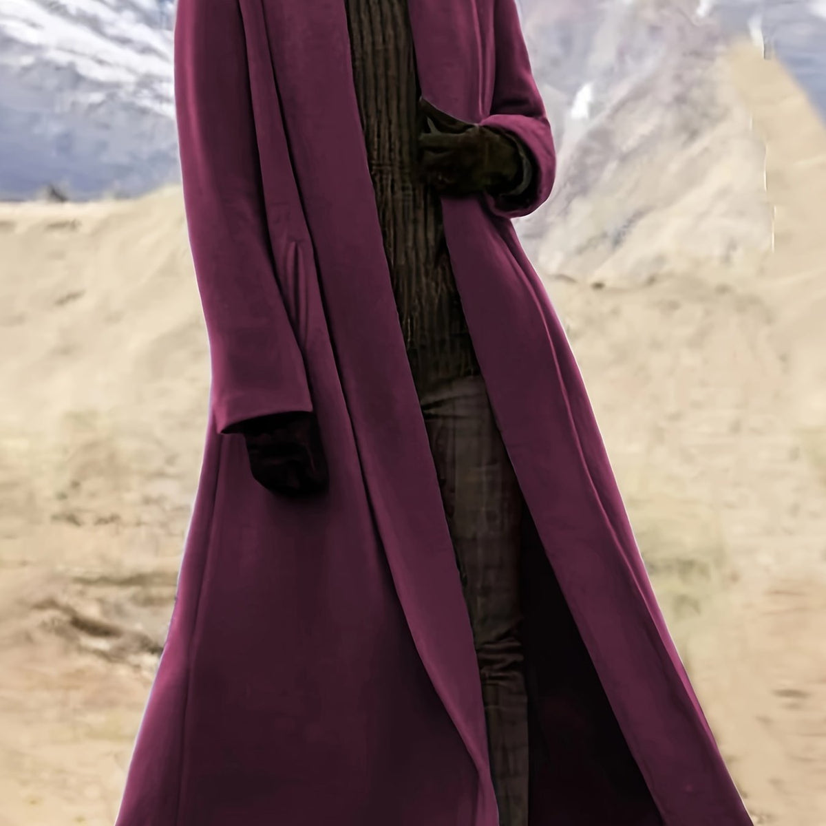 Gwendolyn | Manteau long drapé
