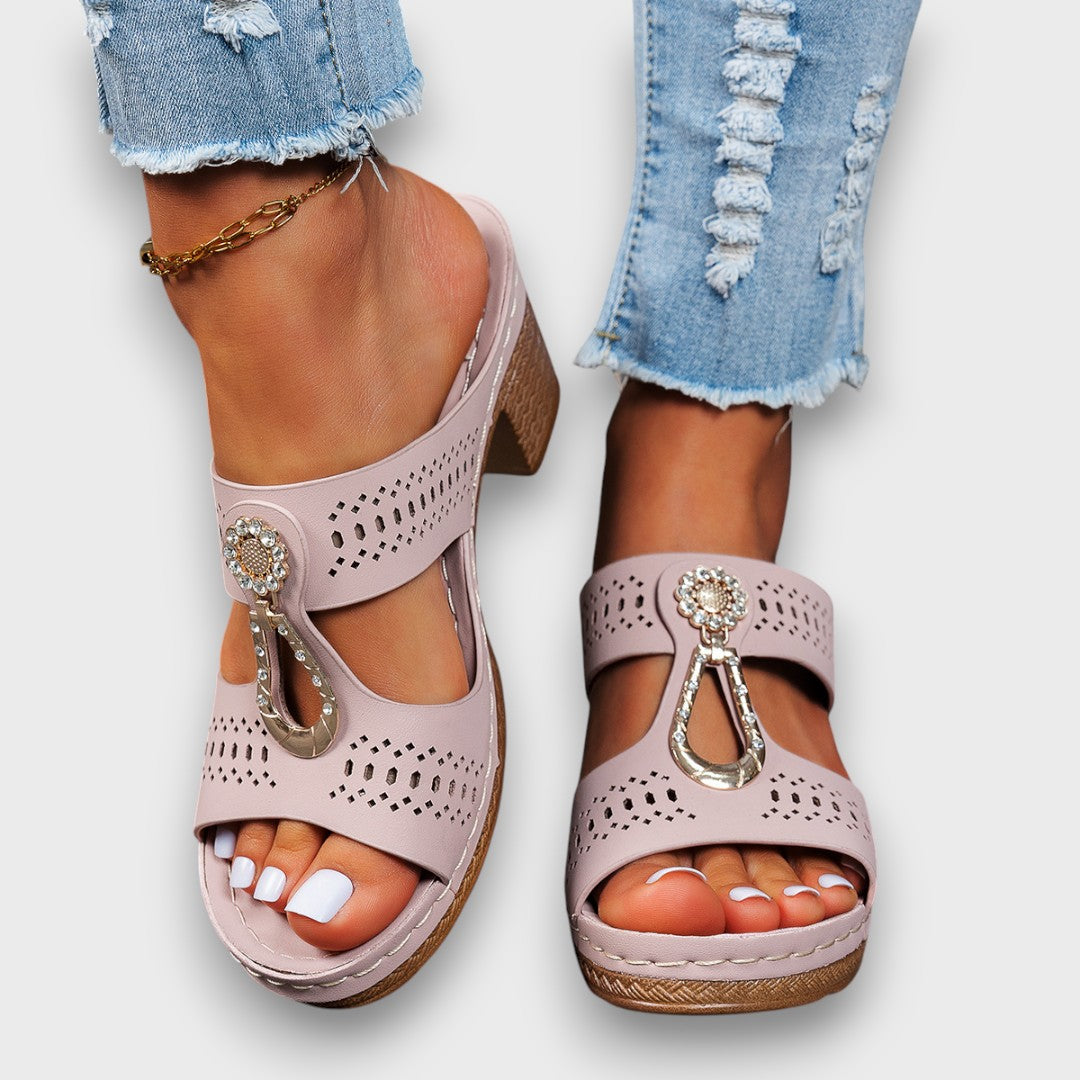 Elvanna™ | Chaussures d’été à talon bloc