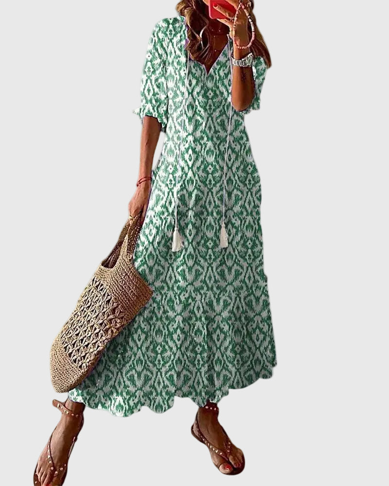Amalia™ | Robe maxi d'été bohème vintage