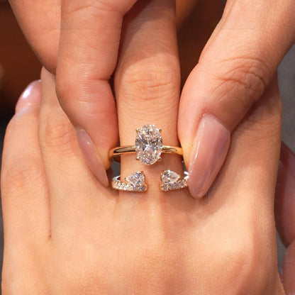 Evelina™ | Ensemble de mariage ovale 2 bagues