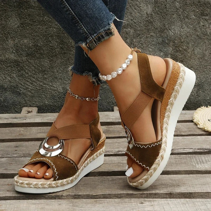 Zinnia™ | Orthopädische Sandalen mit Keilabsatz