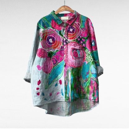 Esmée™ | Blouse florale artistique