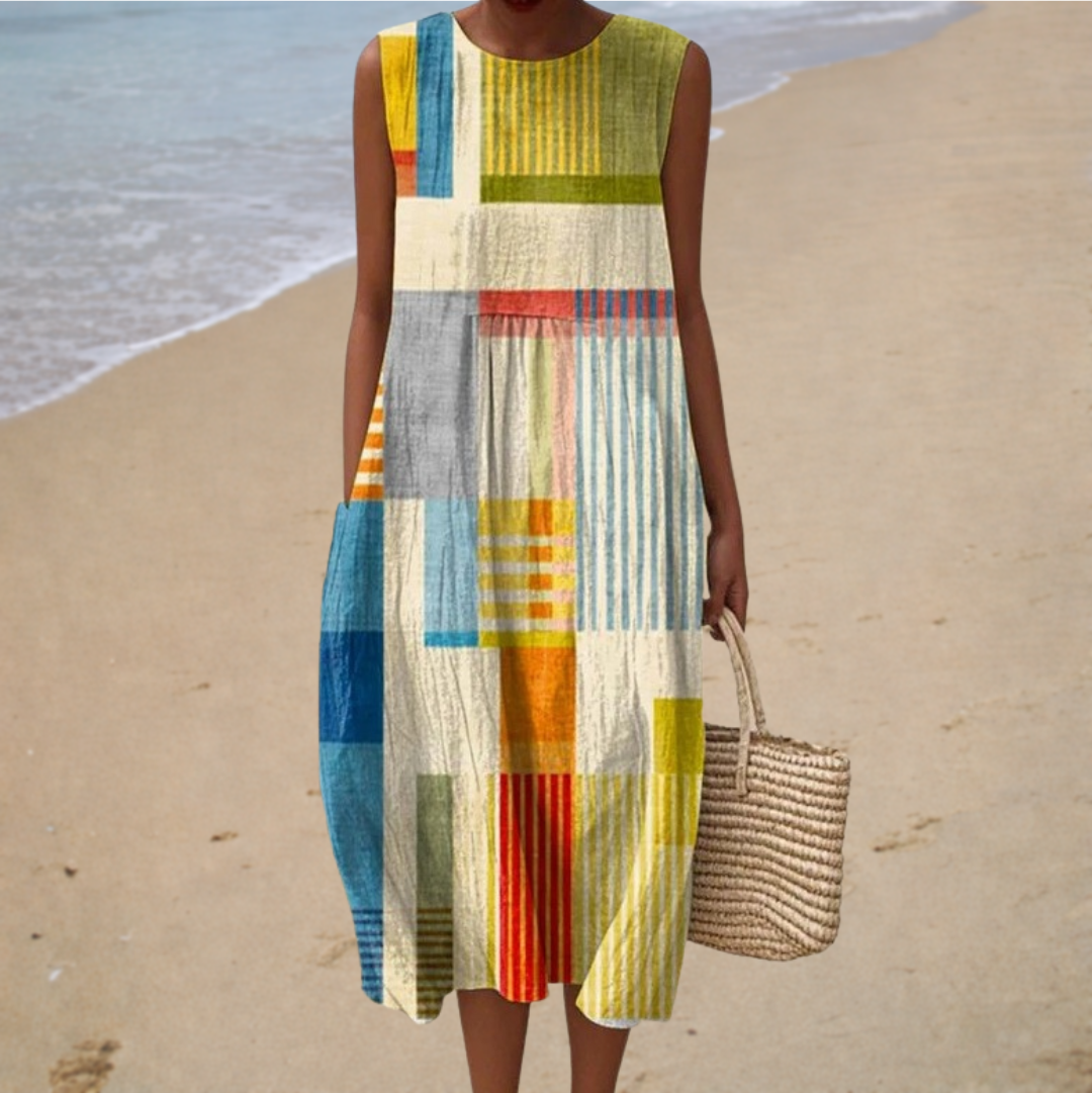 Madeleine™ | Robe Midi Graphique