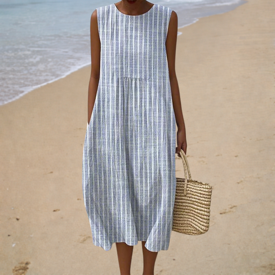 Anaïs™ | Robe rayée balnéaire