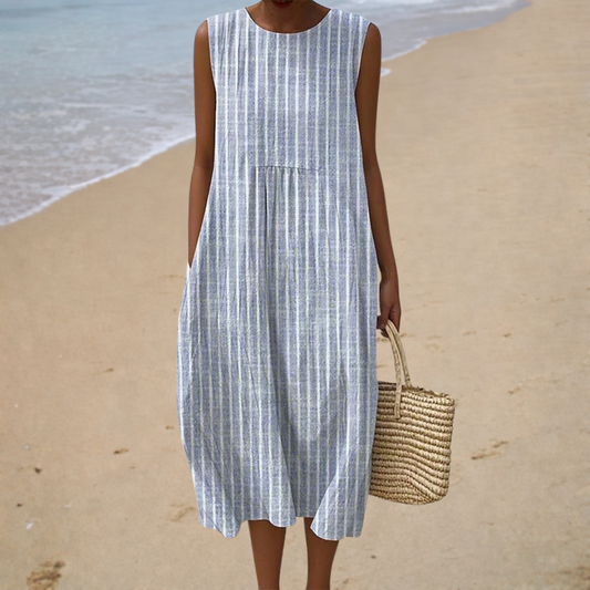 Anaïs™ | Robe rayée balnéaire