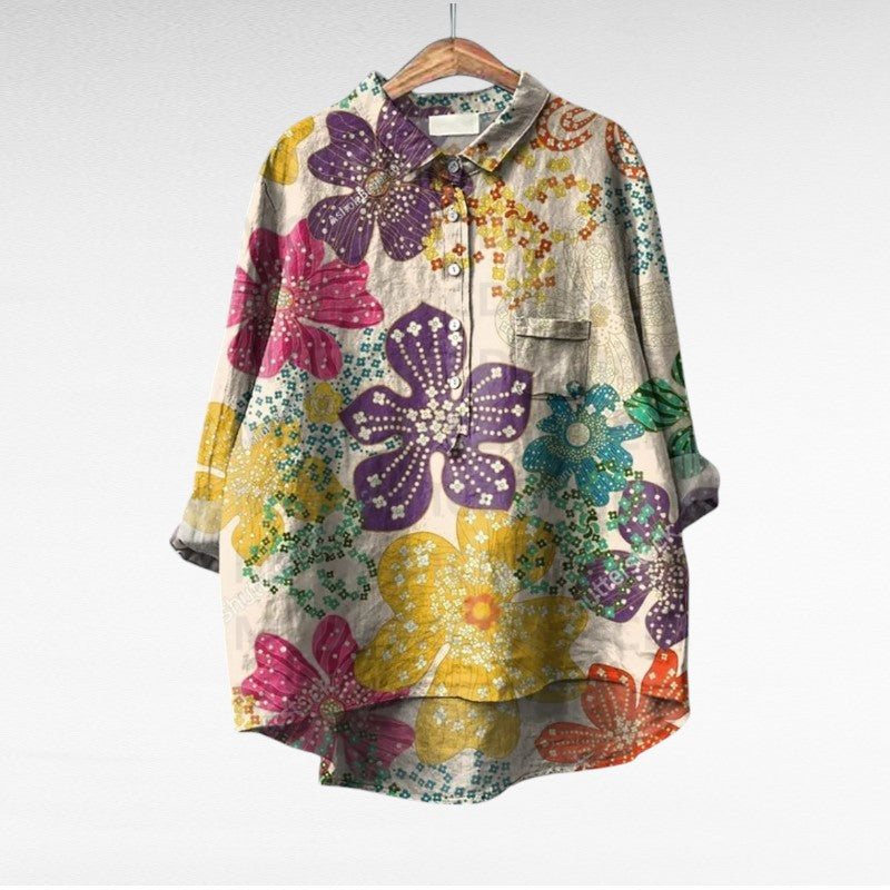 Esmée™ | Blouse florale artistique