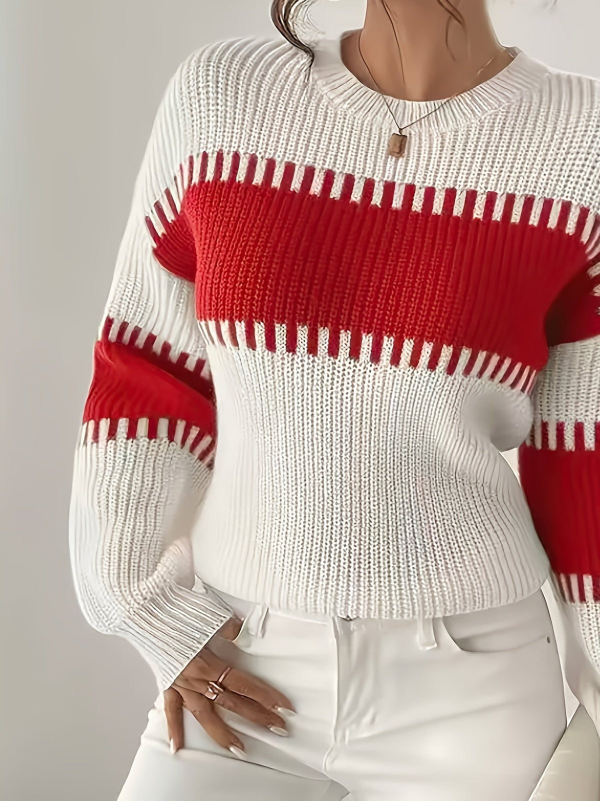 Adelaide | Pull rayé à empiècements colorés