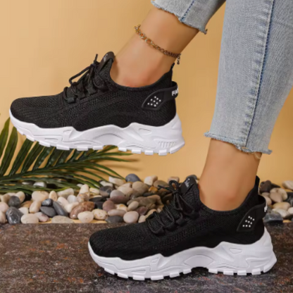 Coralie™ | Sneakers respirants compensés