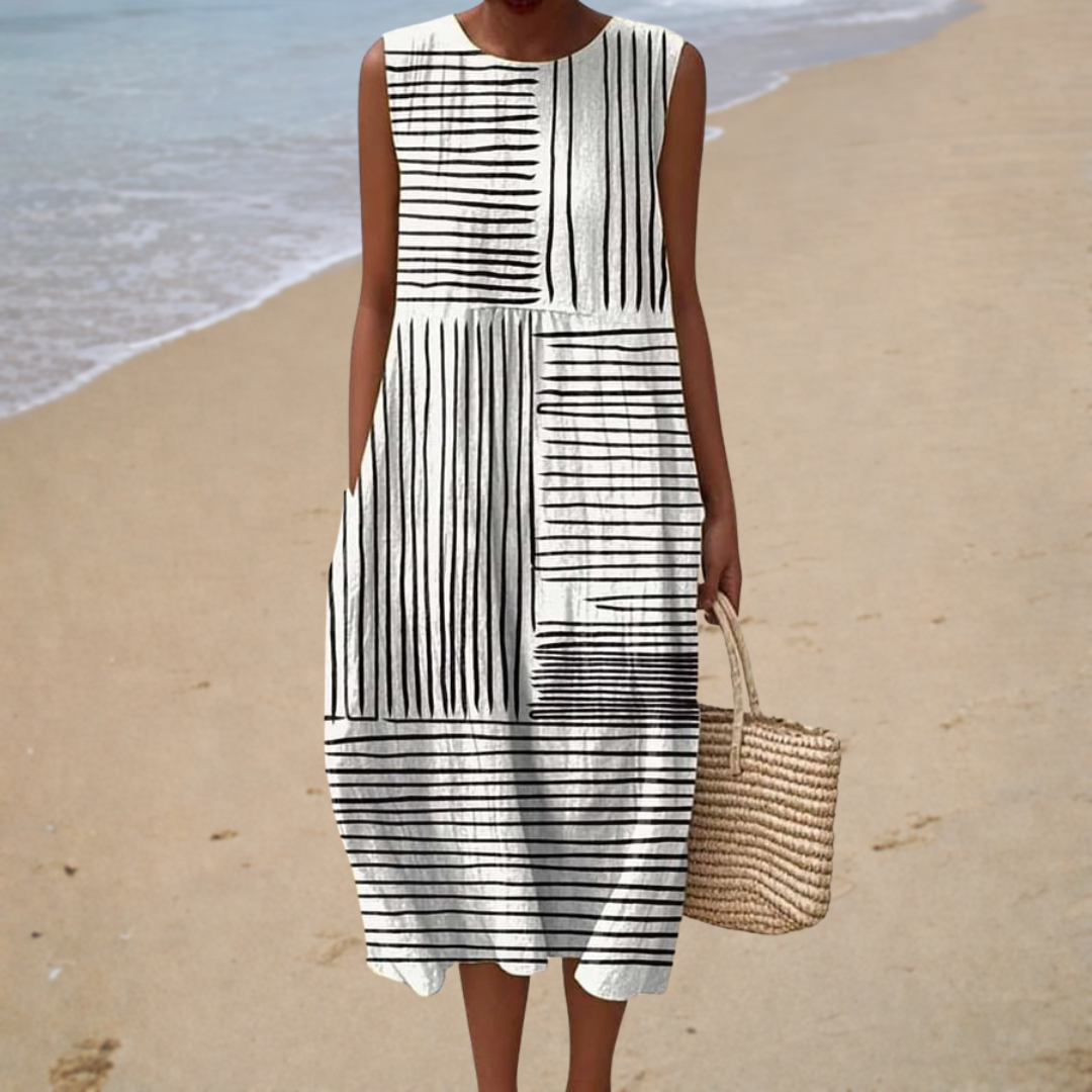 Mathilde™ | Robe Midi Graphique