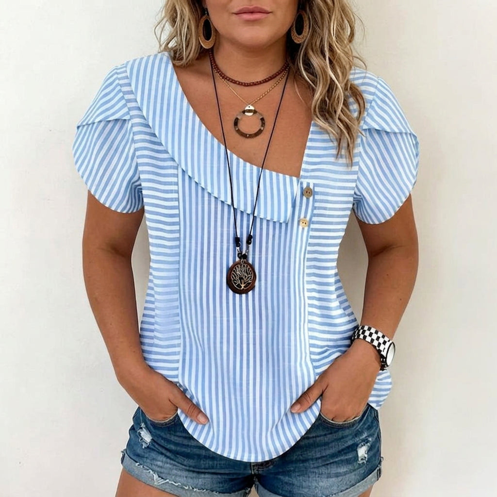Susaine™ | Blouse rayée décontractée