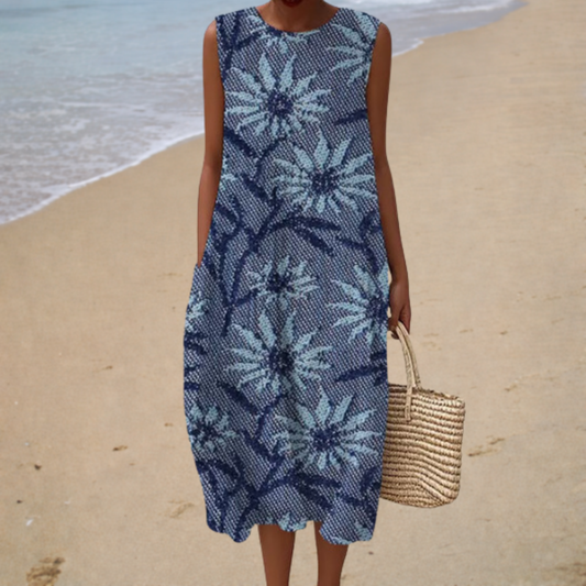 Brigitte™ | Robe Midi Fleurie Élégante