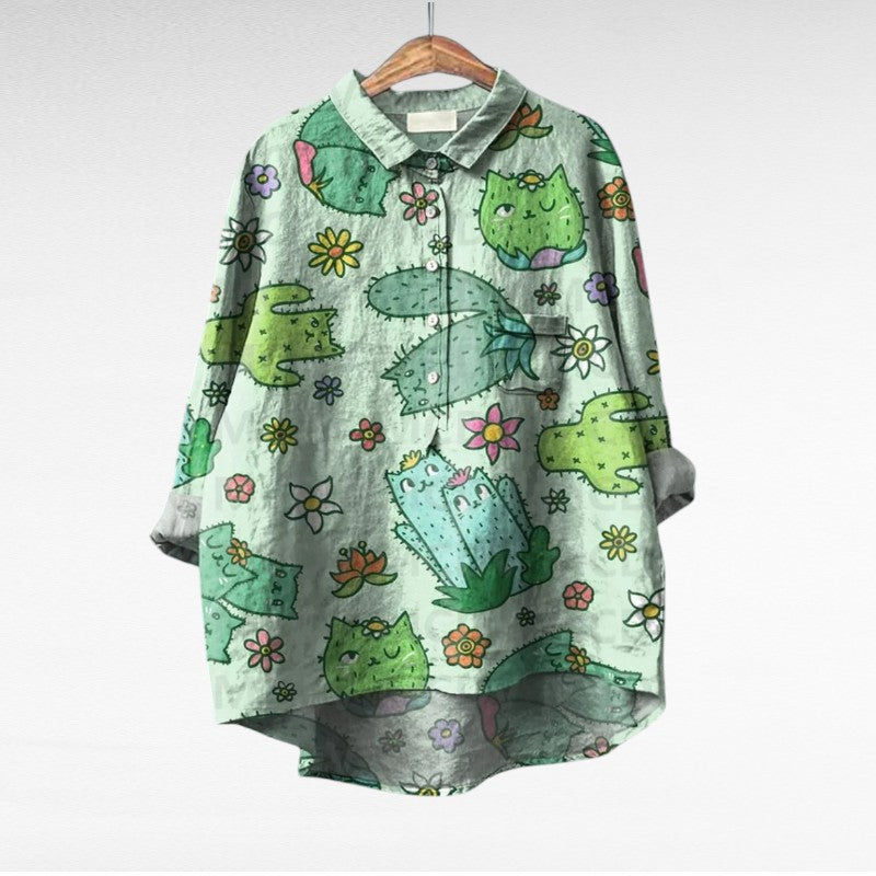 Esmée™ | Blouse florale artistique