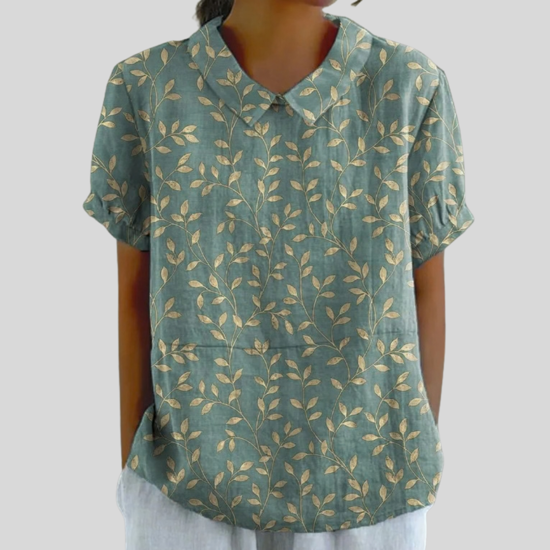 Valentine™ | Blouse feuillage élégant