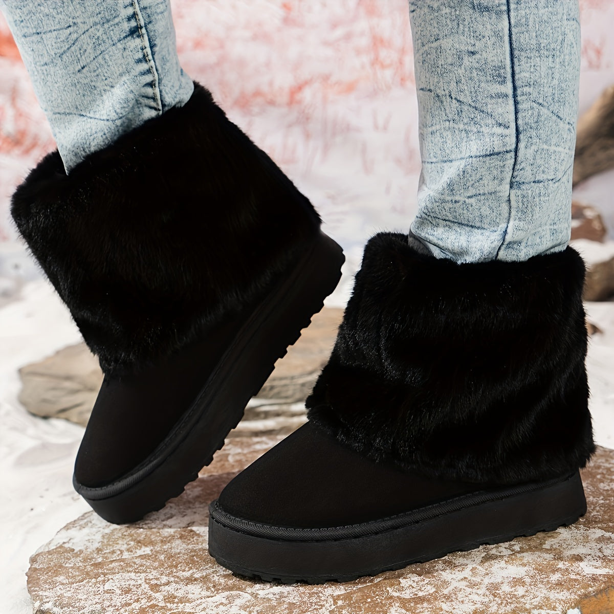 Loretta | Bottes d’hiver compensées douillettes