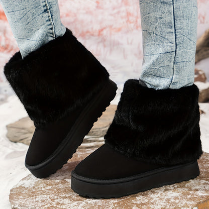 Loretta | Bottes d’hiver compensées douillettes