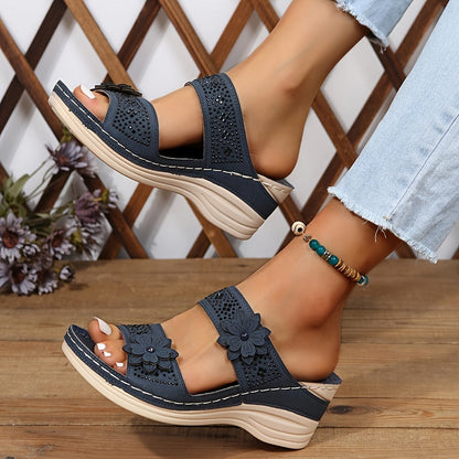 Helga™ | Sandales confort compensées