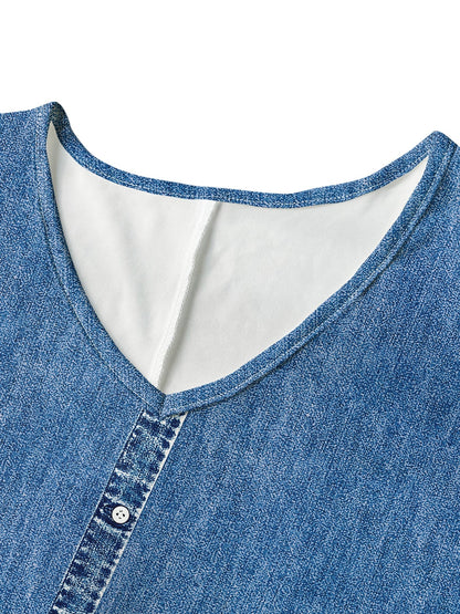 Hélène™ | Robe en denim rétro