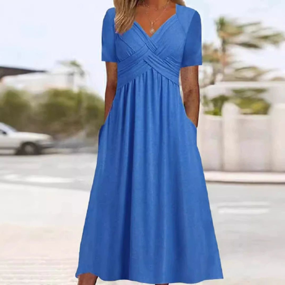 Hainah™ | Robe flatteuse à encolure en V